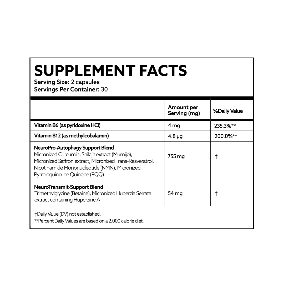 Cortexa™ supplement facts